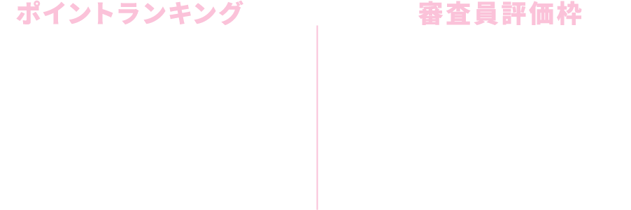 ポイントランキング｜審査員評価枠
